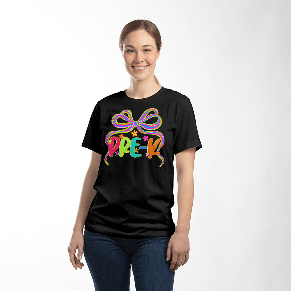 Pre-K Neon Ribbon Teacher Team T-shirt