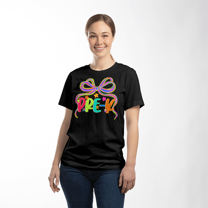 Pre-K Neon Ribbon Teacher Team T-shirt