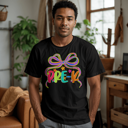 Pre-K Neon Ribbon Teacher Team T-shirt