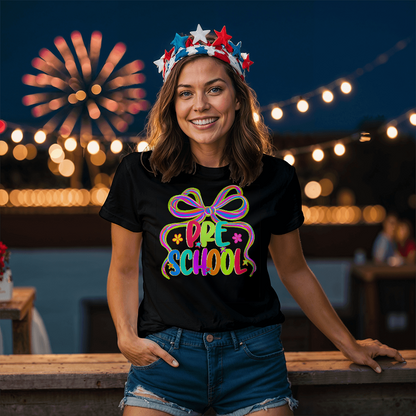 Preschool Neon Ribbon Teacher Team T-shirt