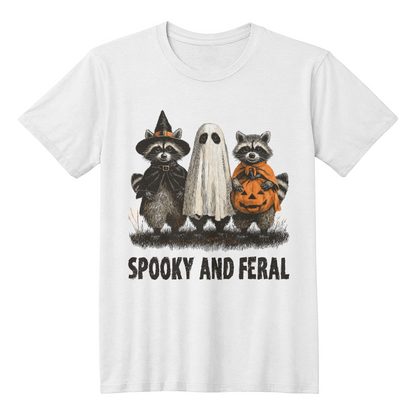 Spooky and Feral Halloween Funny T-shirt