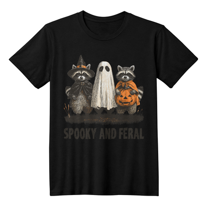 Spooky and Feral Halloween Funny T-shirt