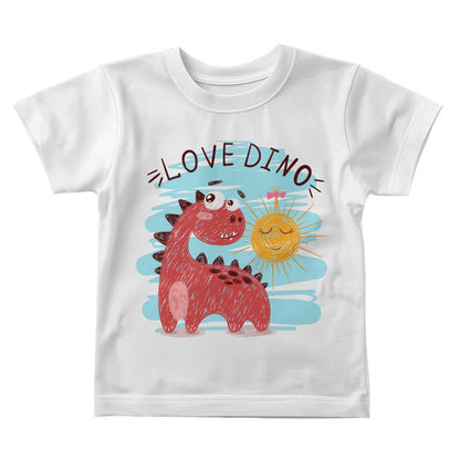 Love Dino - Baby Jersey Tee Front Print