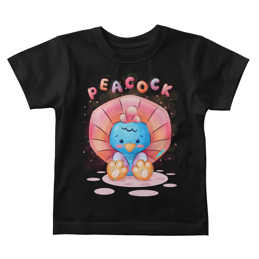 Peacock - Baby Jersey Tee Front Print