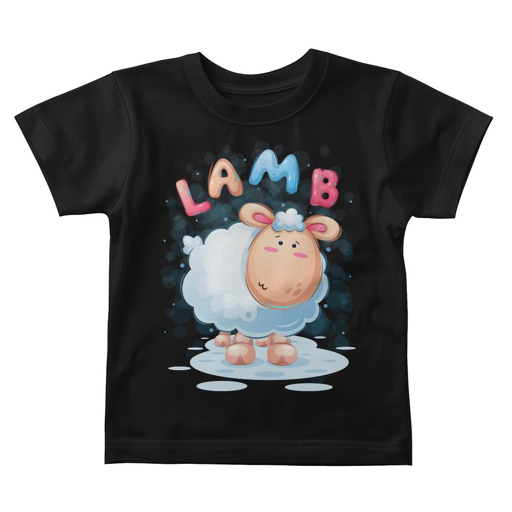 Lamb -- Baby Jersey Tee Front Print