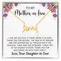 Mother-in-law Scripted Love Necklace