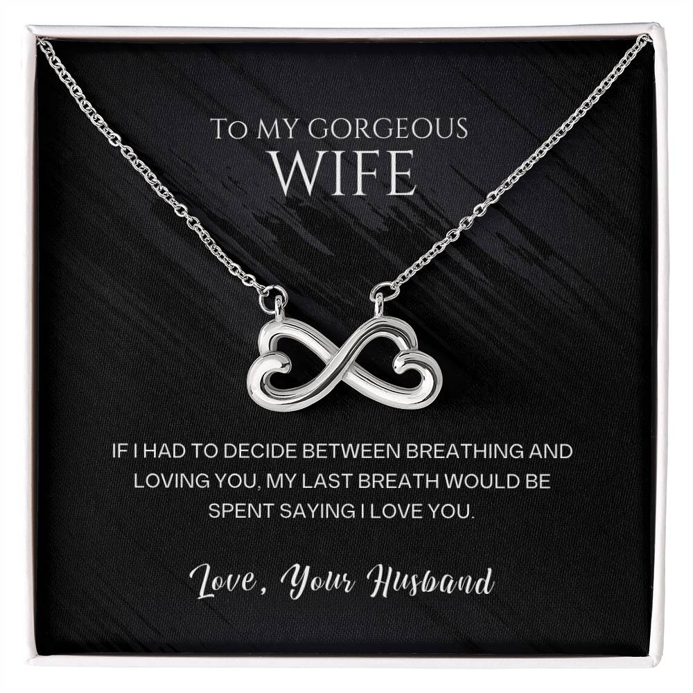 Romantic Endless Love Heart Necklace for Wife
