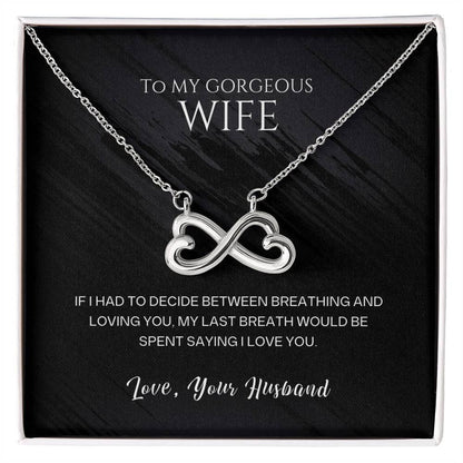 Romantic Endless Love Heart Necklace for Wife