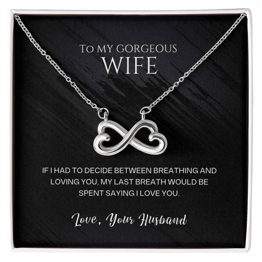 Romantic Endless Love Heart Necklace for Wife