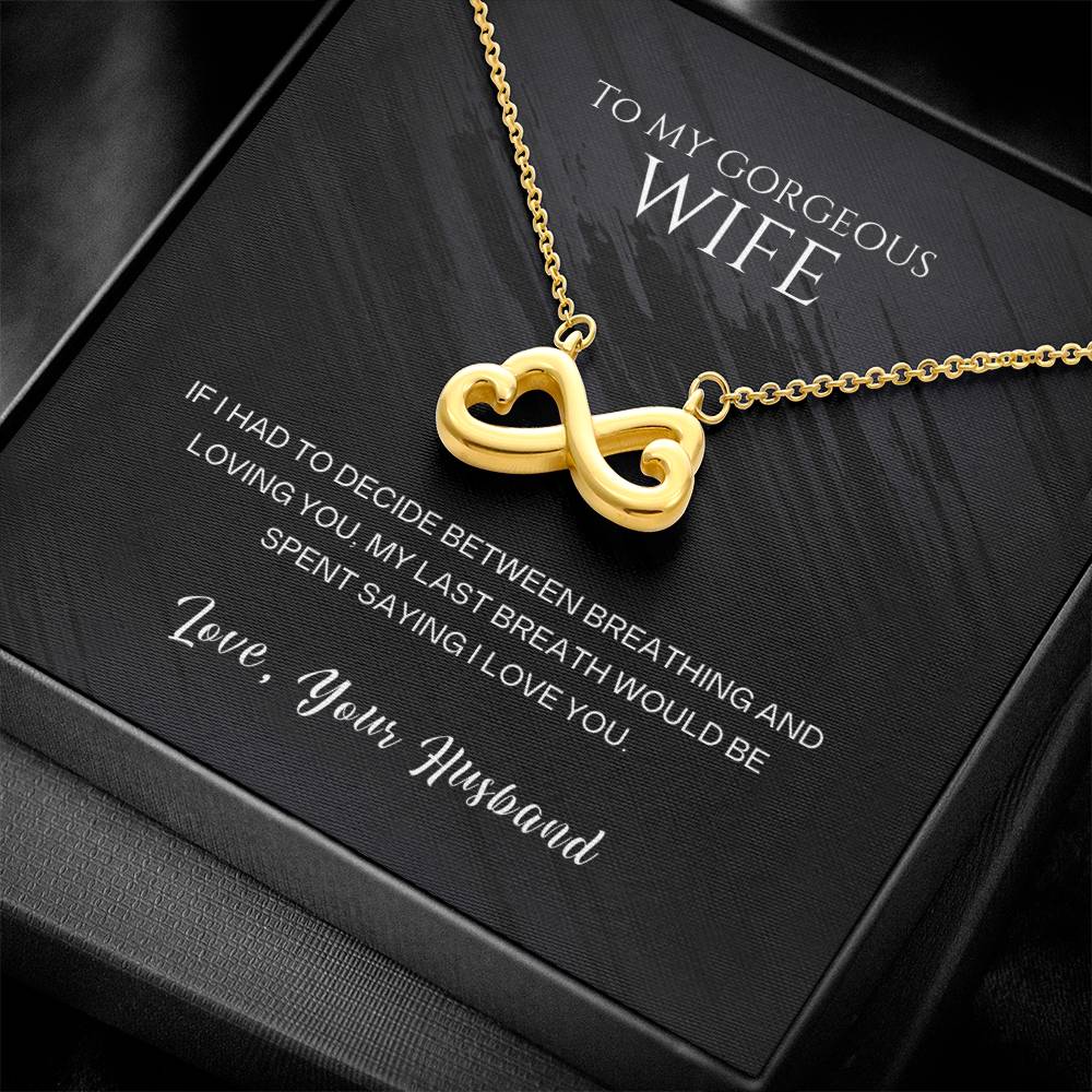 Romantic Endless Love Heart Necklace for Wife