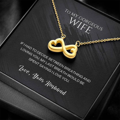 Romantic Endless Love Heart Necklace for Wife