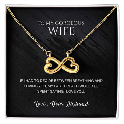 Romantic Endless Love Heart Necklace for Wife