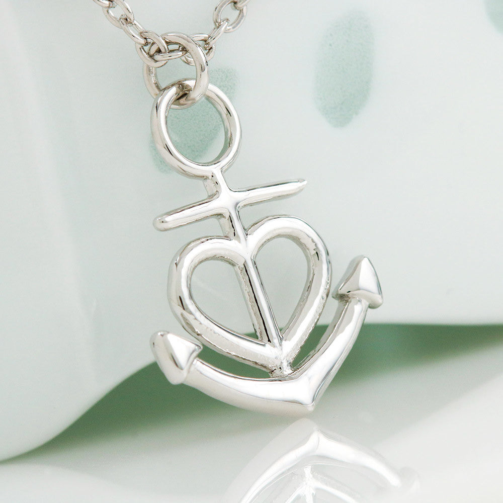 Best Friend Anchor Pendant Necklace