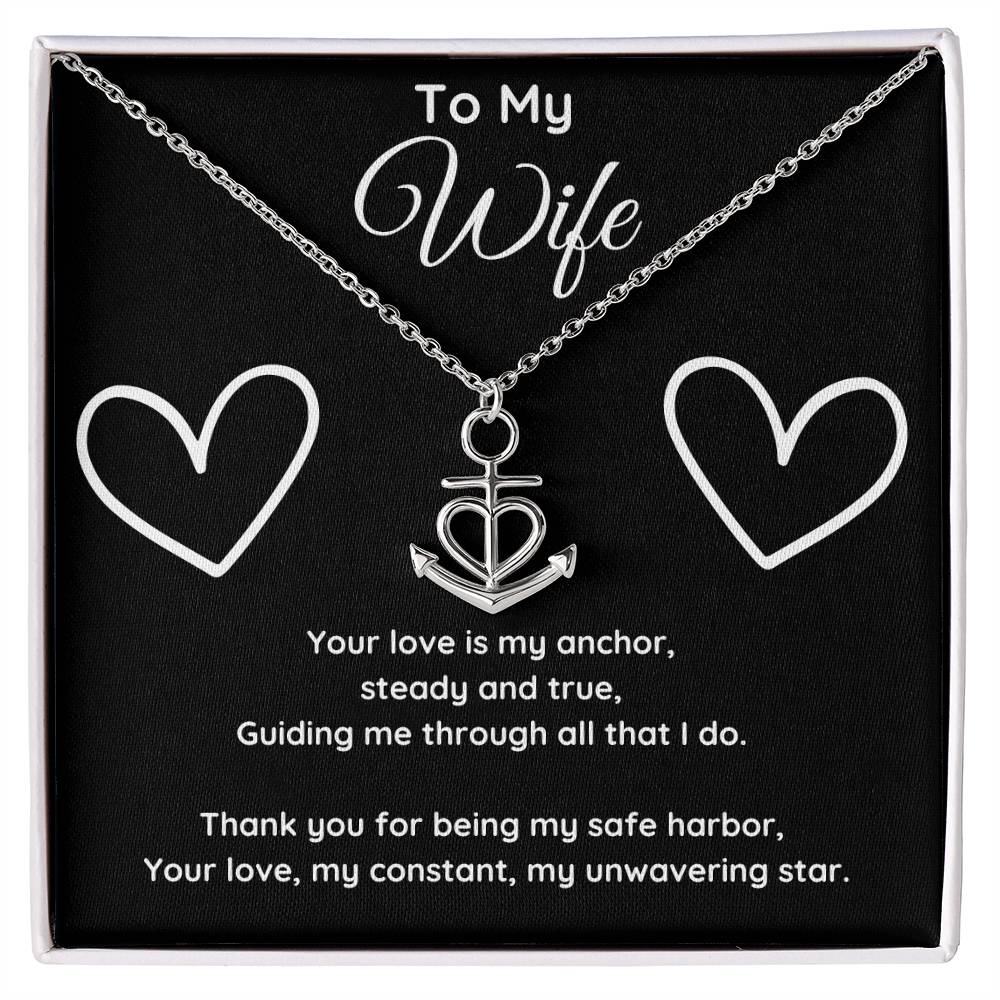 My Wife is My Anchor Necklace