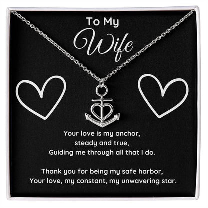 My Wife is My Anchor Necklace