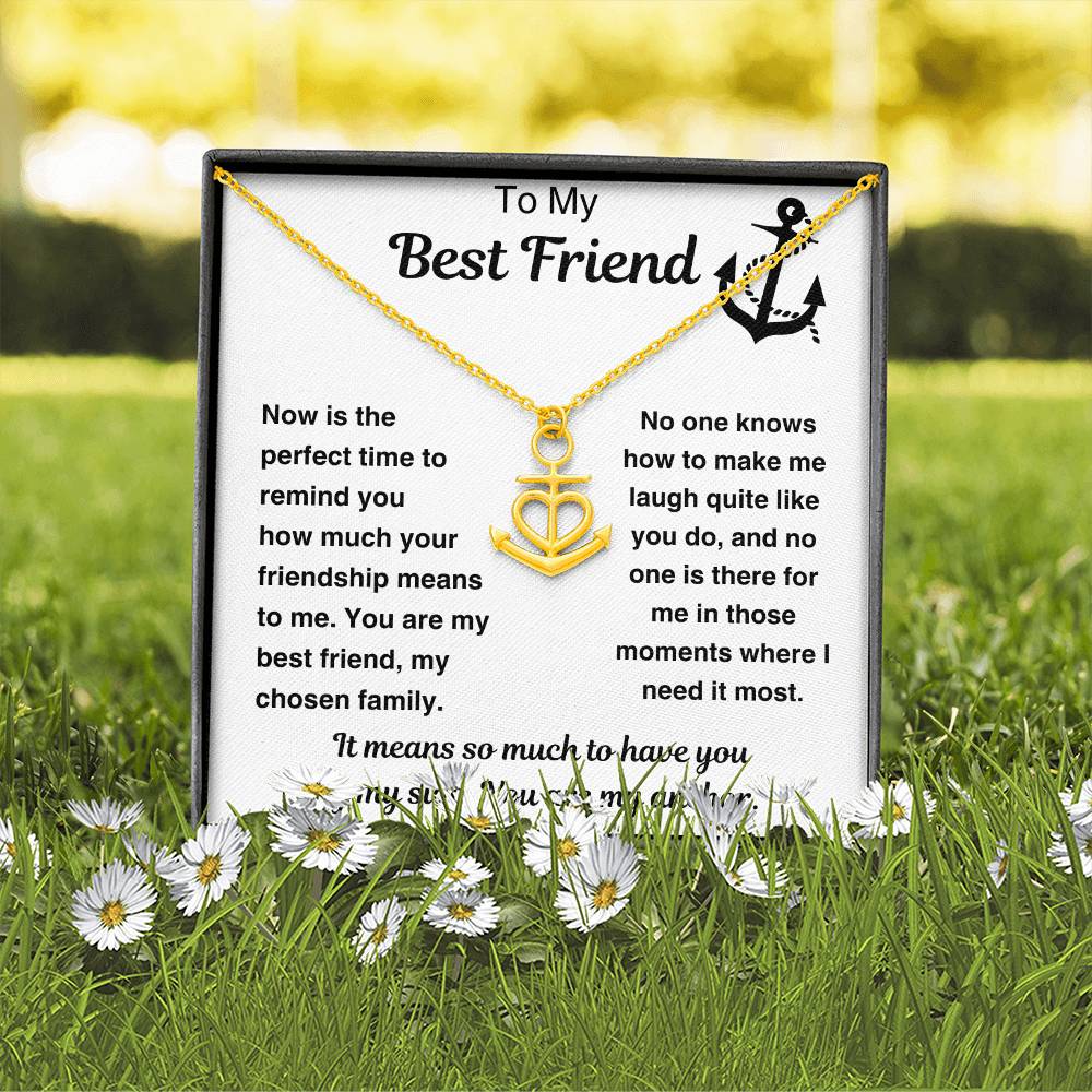 Best Friend Anchor Necklace