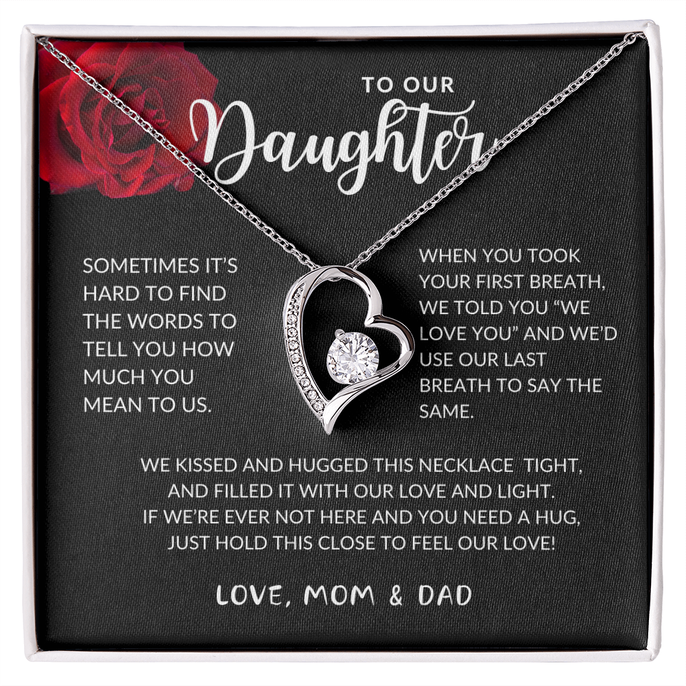 Daughter Forever Love Heart Necklace