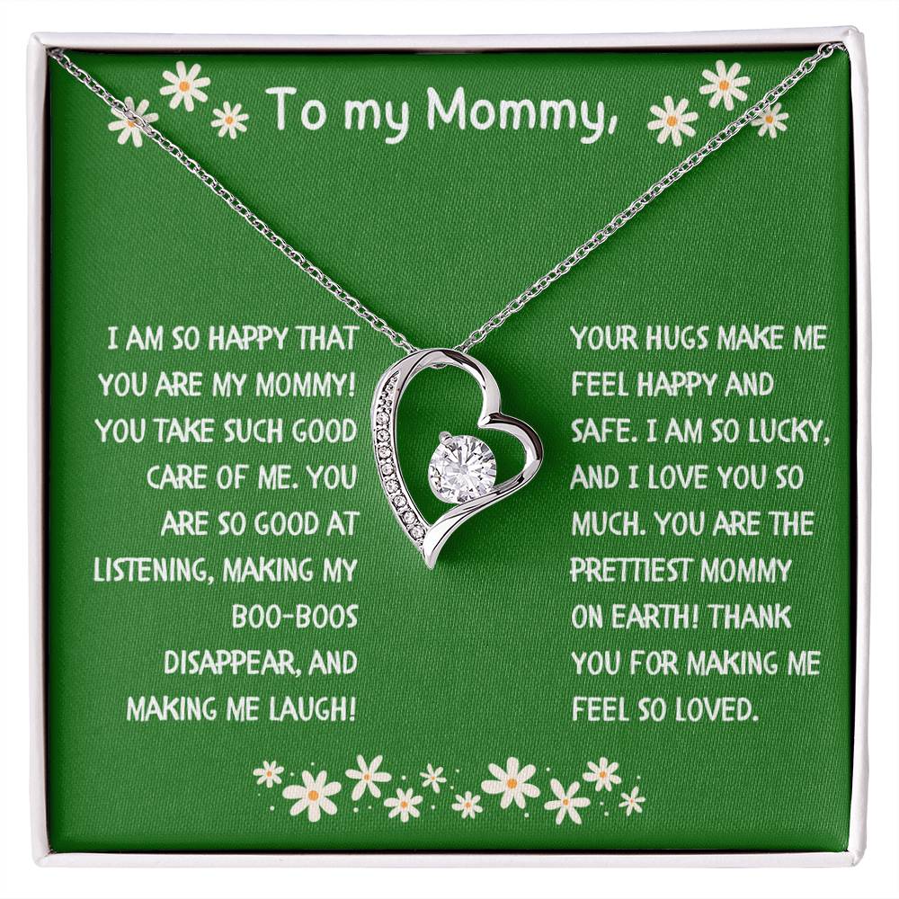 To My Mommy Heart Necklace from Child