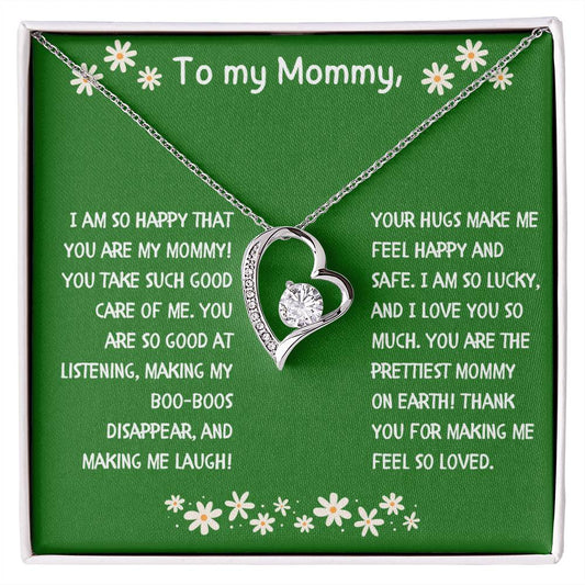 To My Mommy Heart Necklace from Child