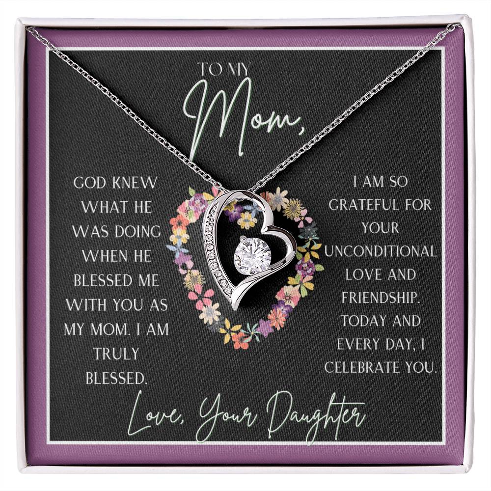 TO MY MOM HEART NECKLACE