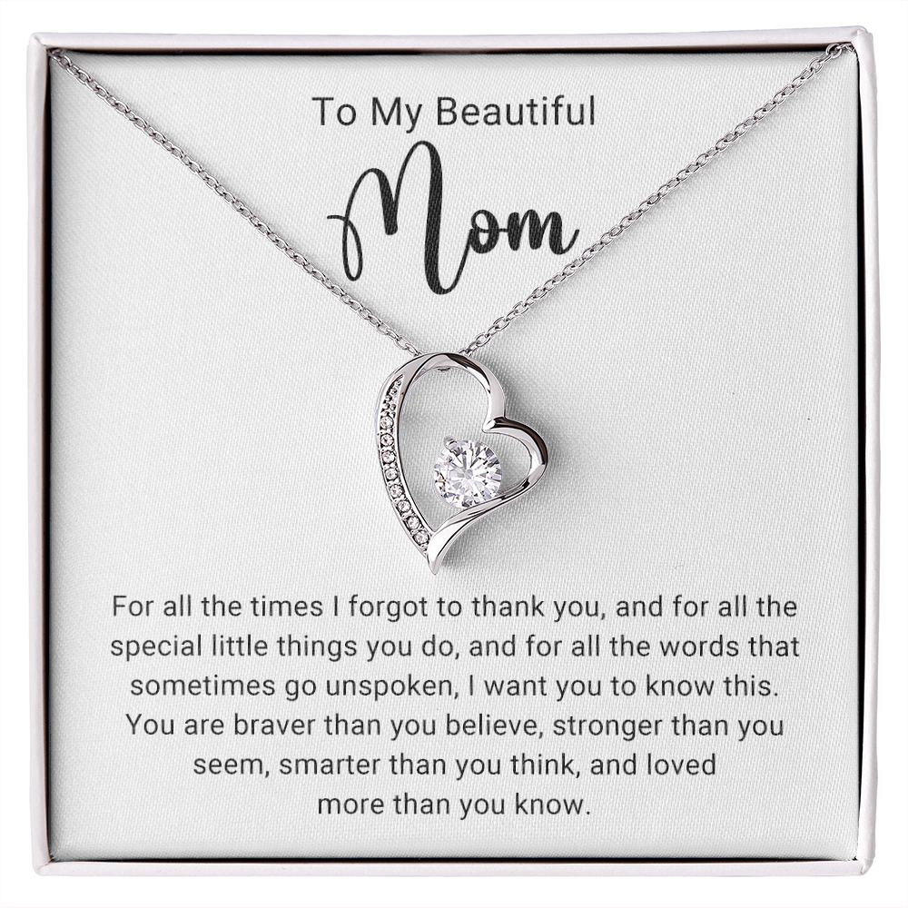 Thank You Mom Forever Love Necklace