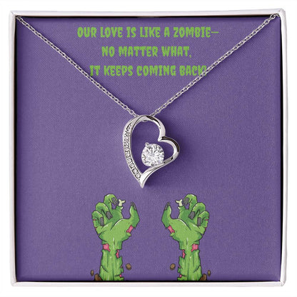 Zombie Love Heart Necklace