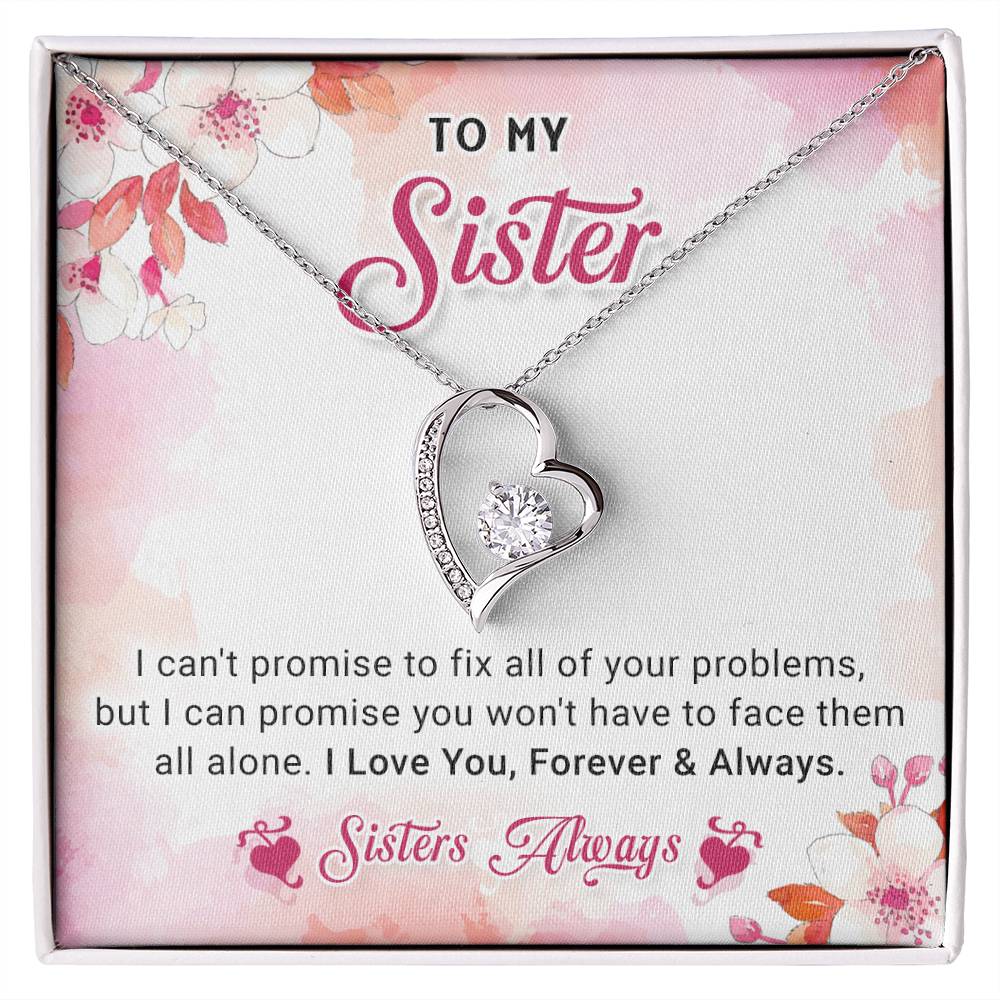 Sisters Always and Forever Love Necklace