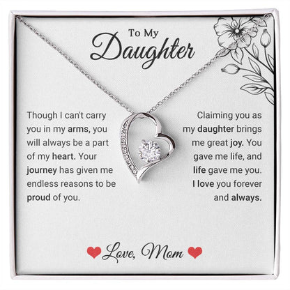 To My Daughter - Forever Love Necklace