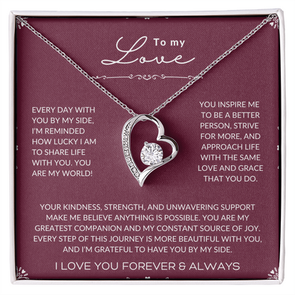 My Forever Love Heart Necklace