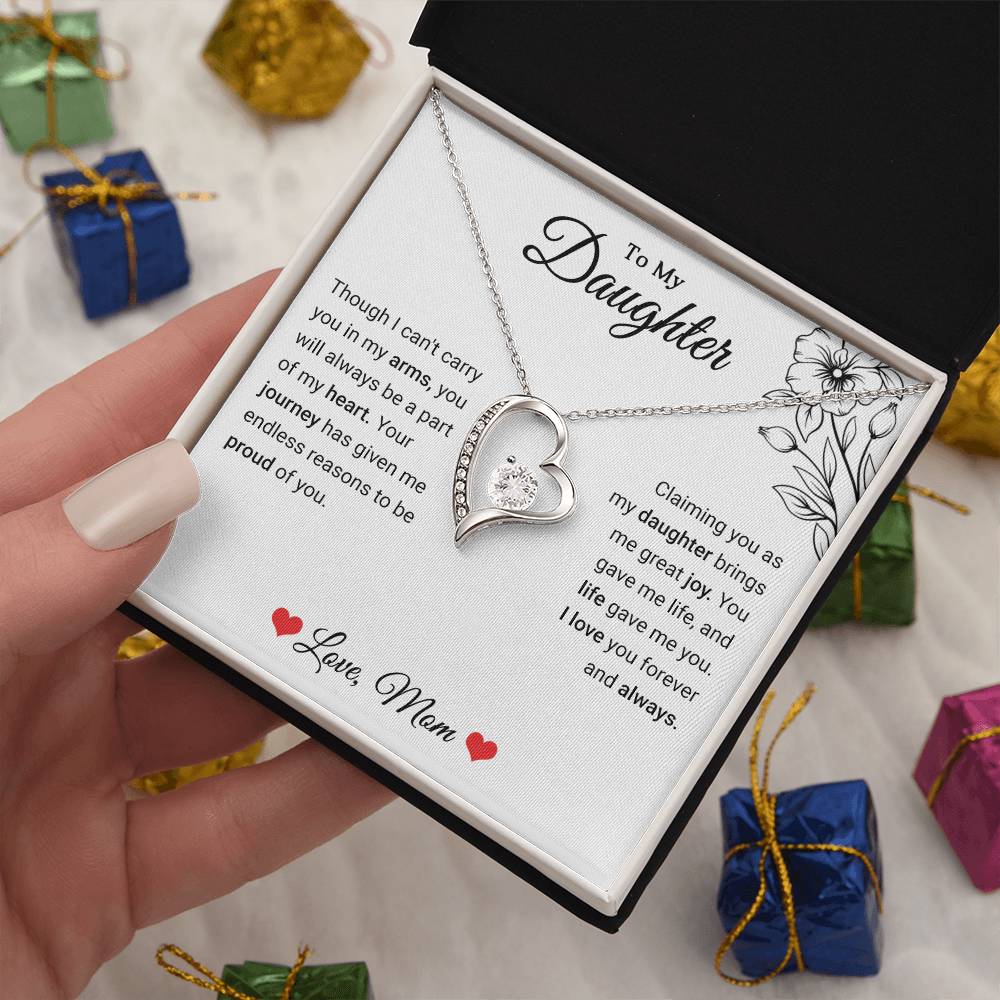 To My Daughter - Forever Love Necklace