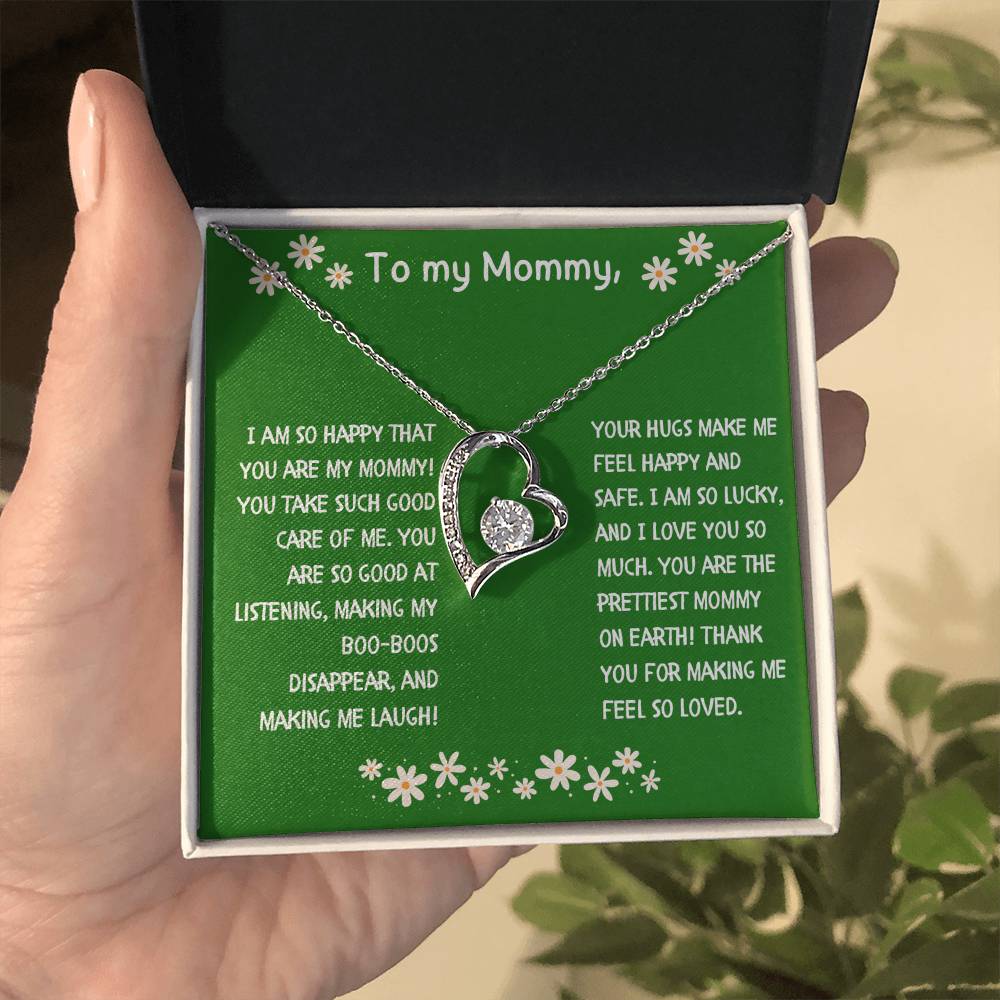 To My Mommy Heart Necklace from Child