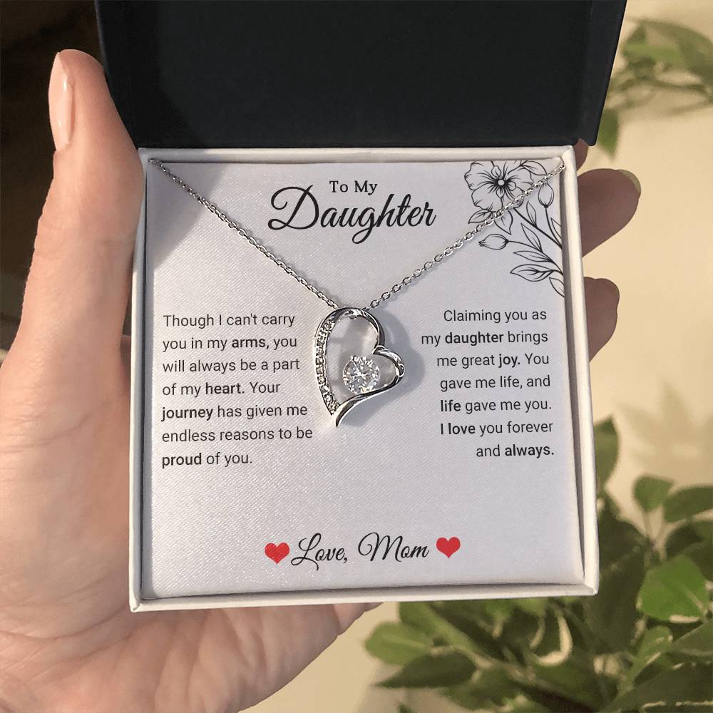 To My Daughter - Forever Love Necklace