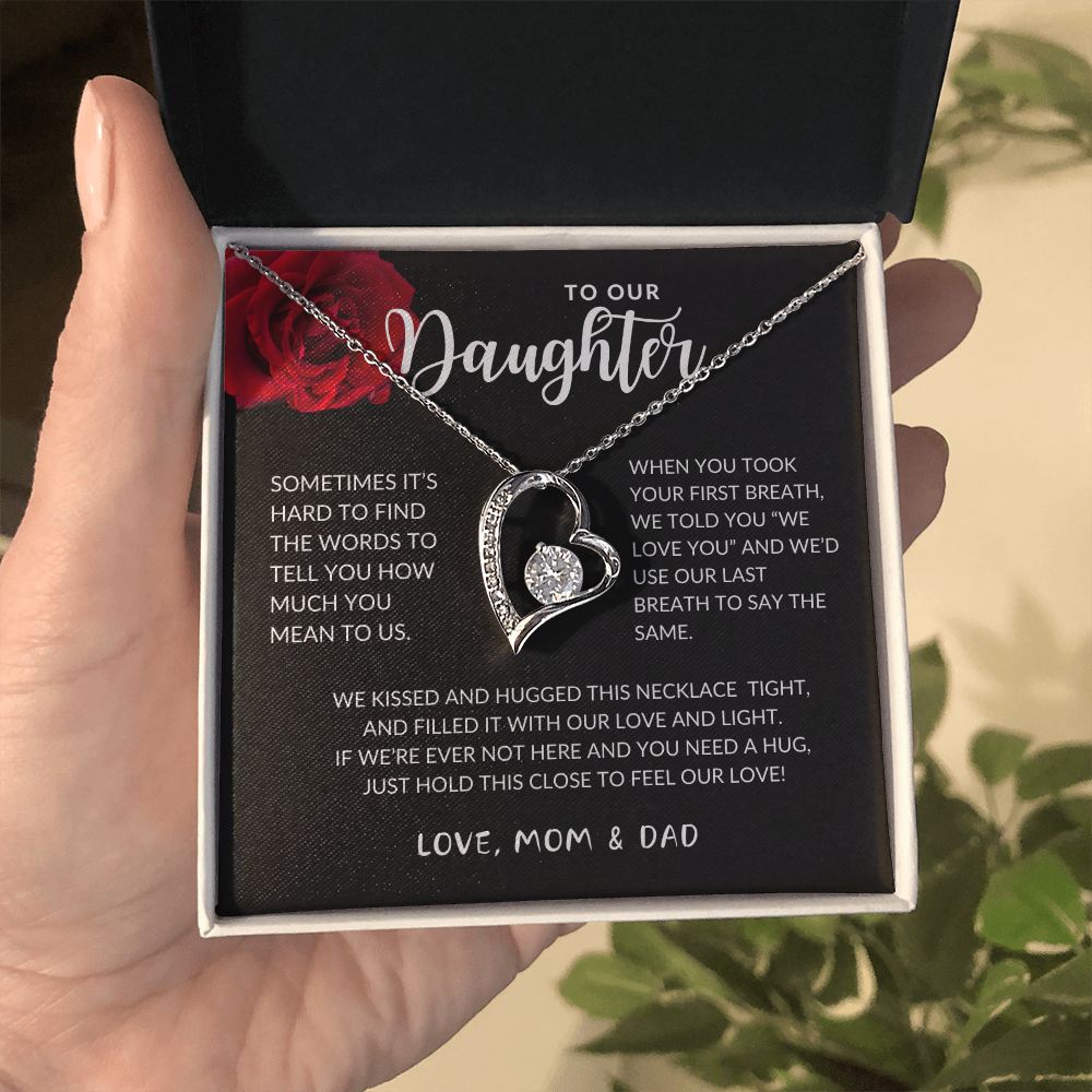 Daughter Forever Love Heart Necklace