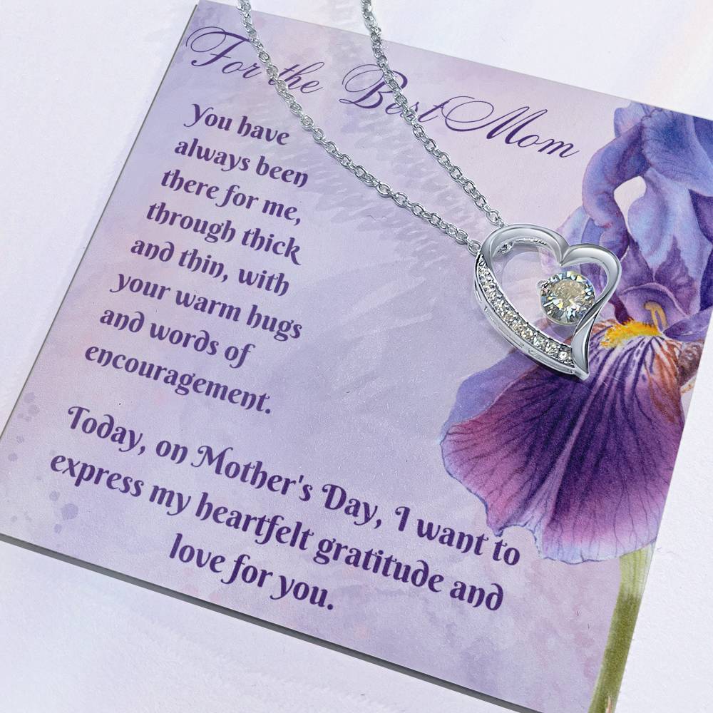 Best Mom Heart Necklace