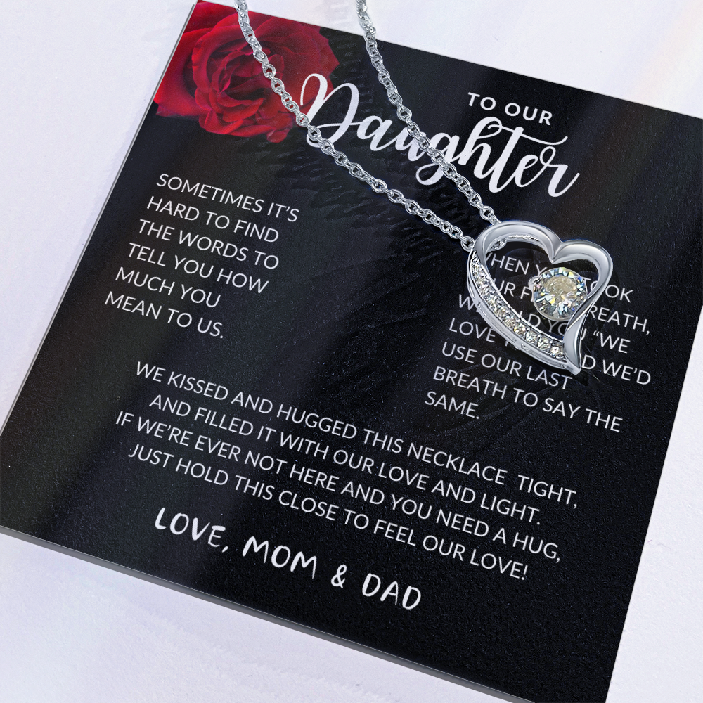 Daughter Forever Love Heart Necklace