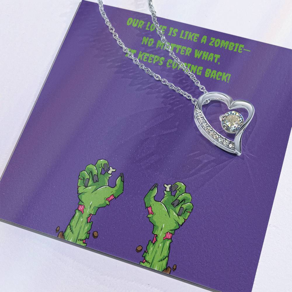 Zombie Love Heart Necklace