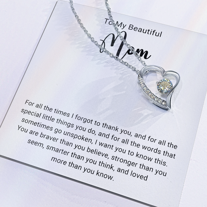Thank You Mom Forever Love Necklace