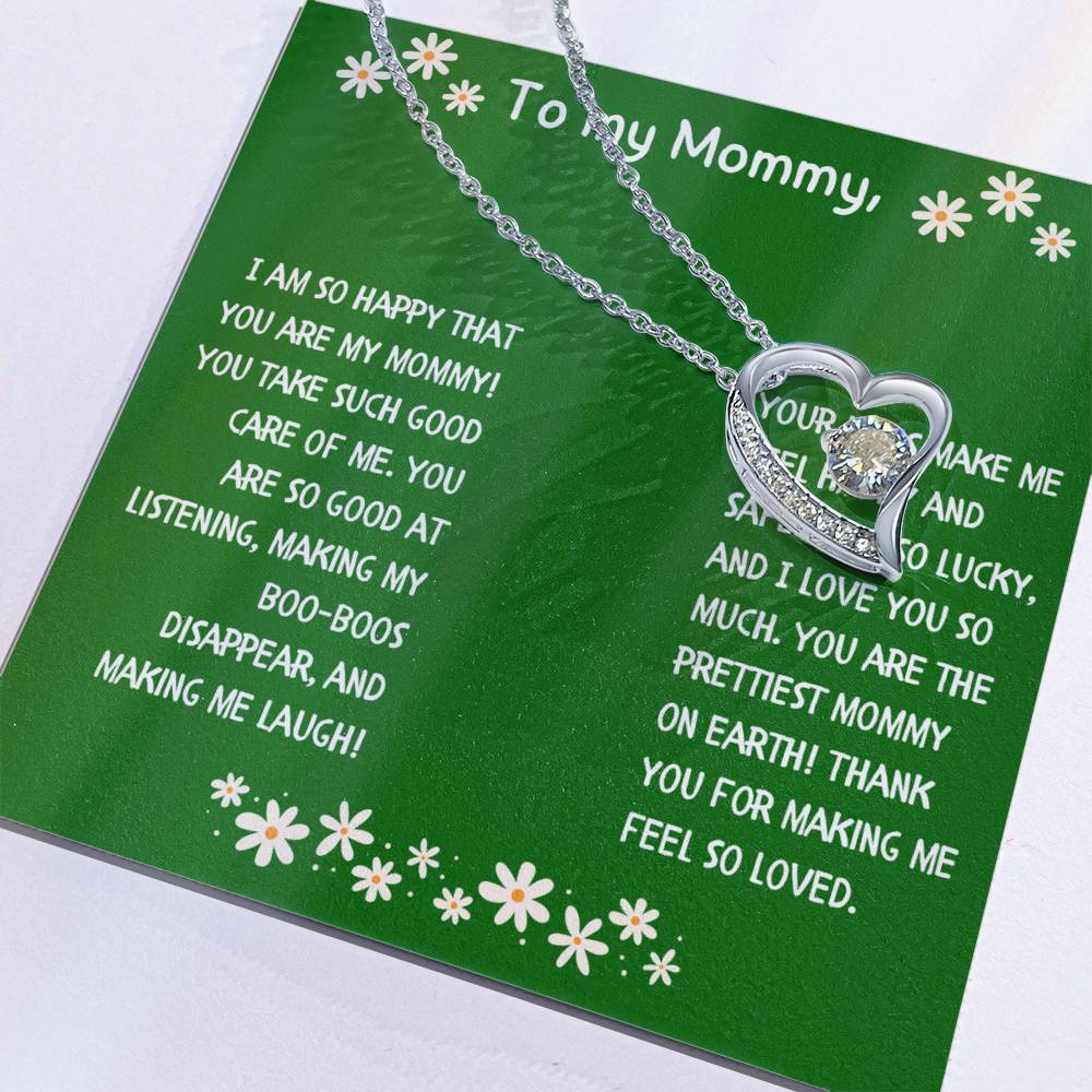 To My Mommy Heart Necklace from Child