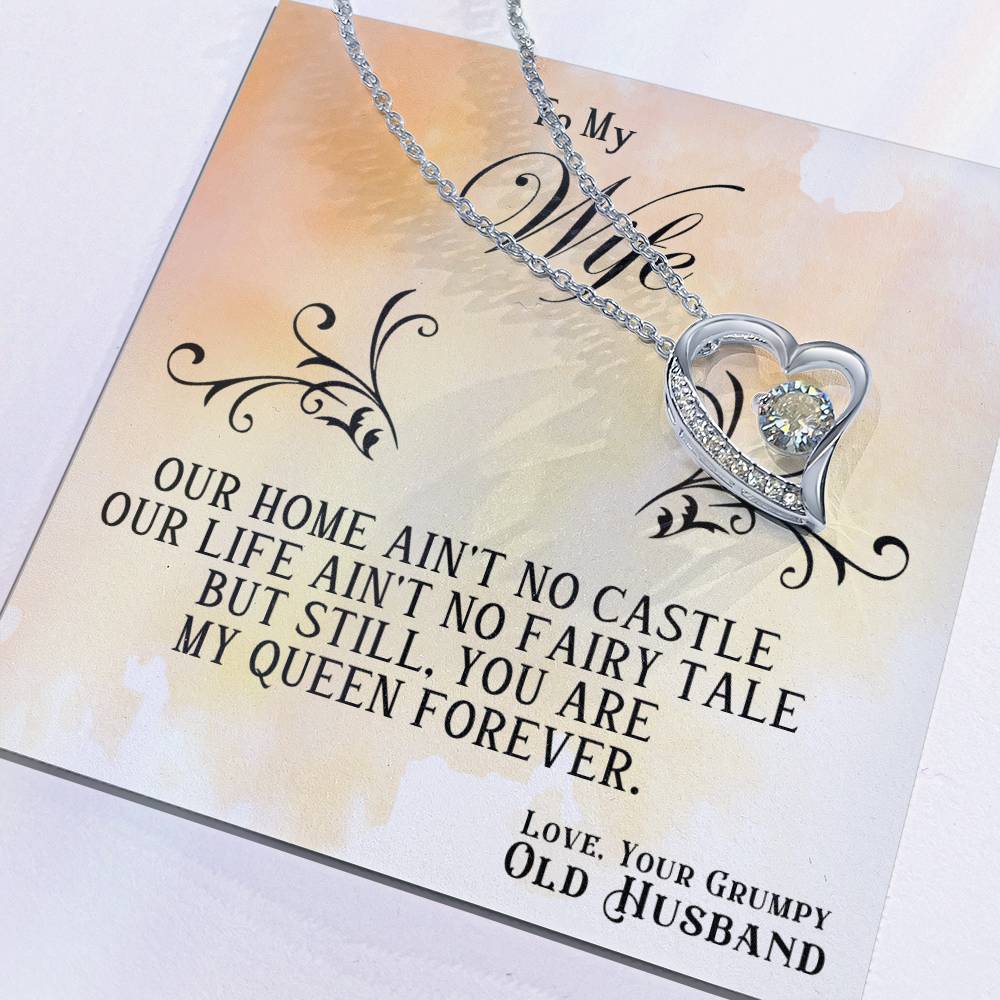 You're My Queen Forever Heart Necklace