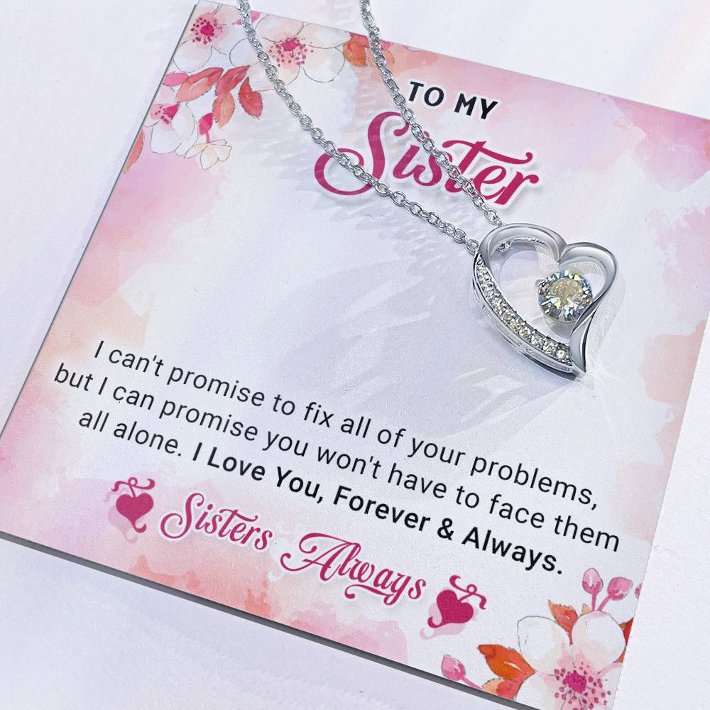 Sisters Always and Forever Love Necklace