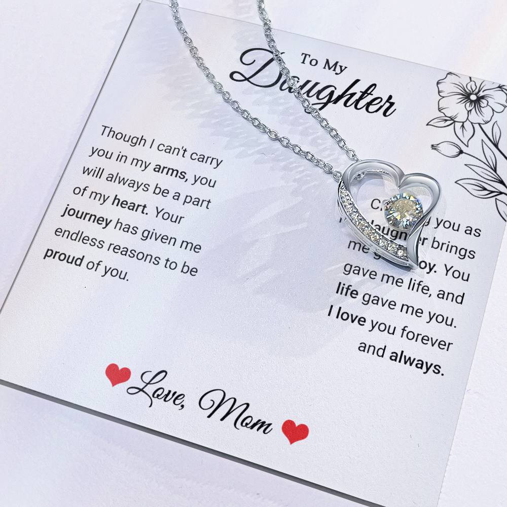 To My Daughter - Forever Love Necklace