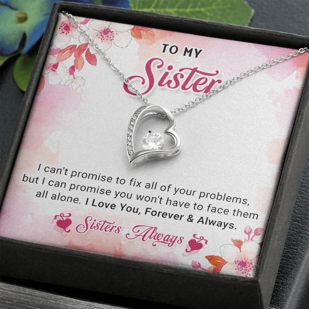 Sisters Always and Forever Love Necklace