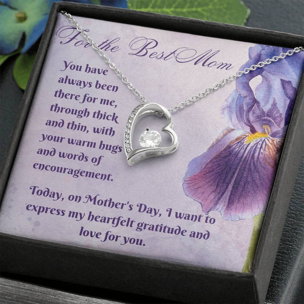 Best Mom Heart Necklace