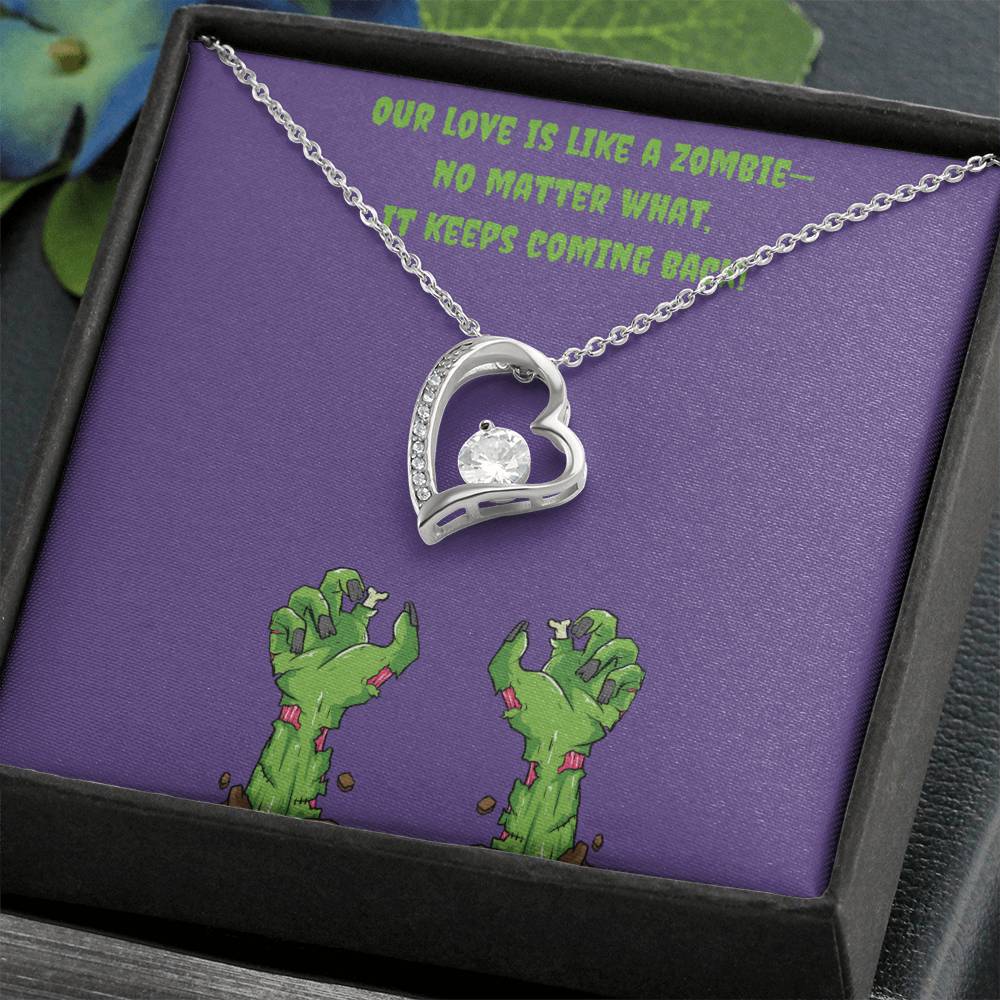 Zombie Love Heart Necklace