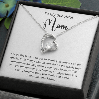 Thank You Mom Forever Love Necklace