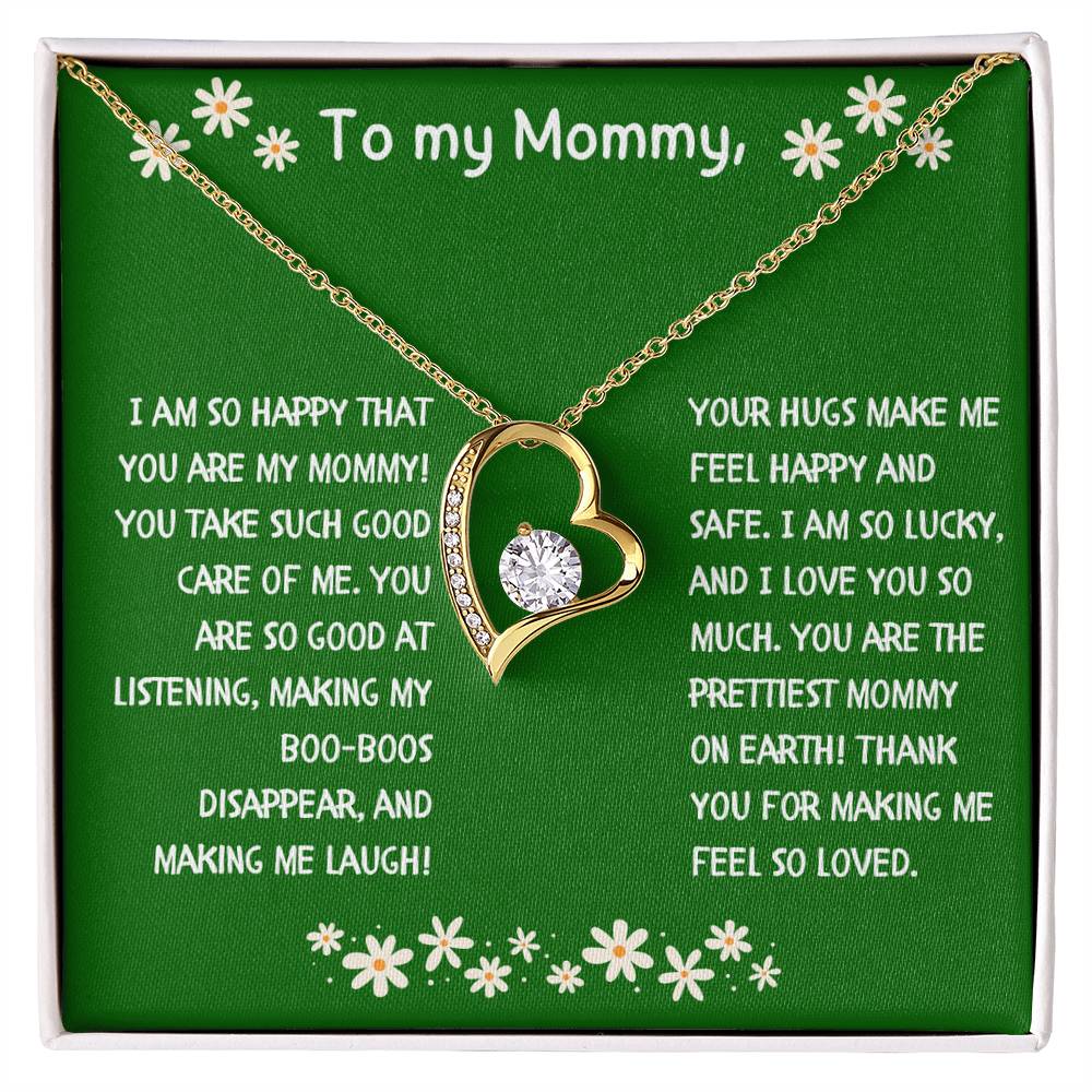 To My Mommy Heart Necklace from Child