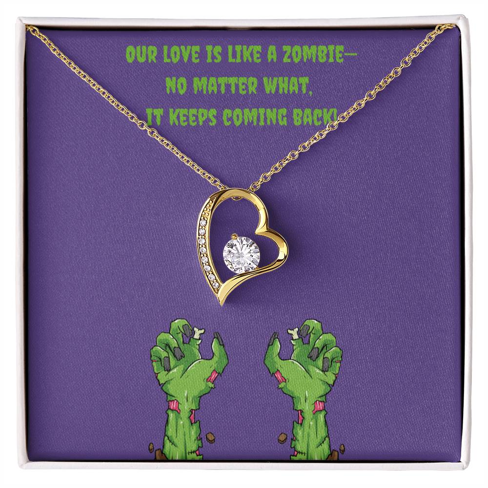 Zombie Love Heart Necklace