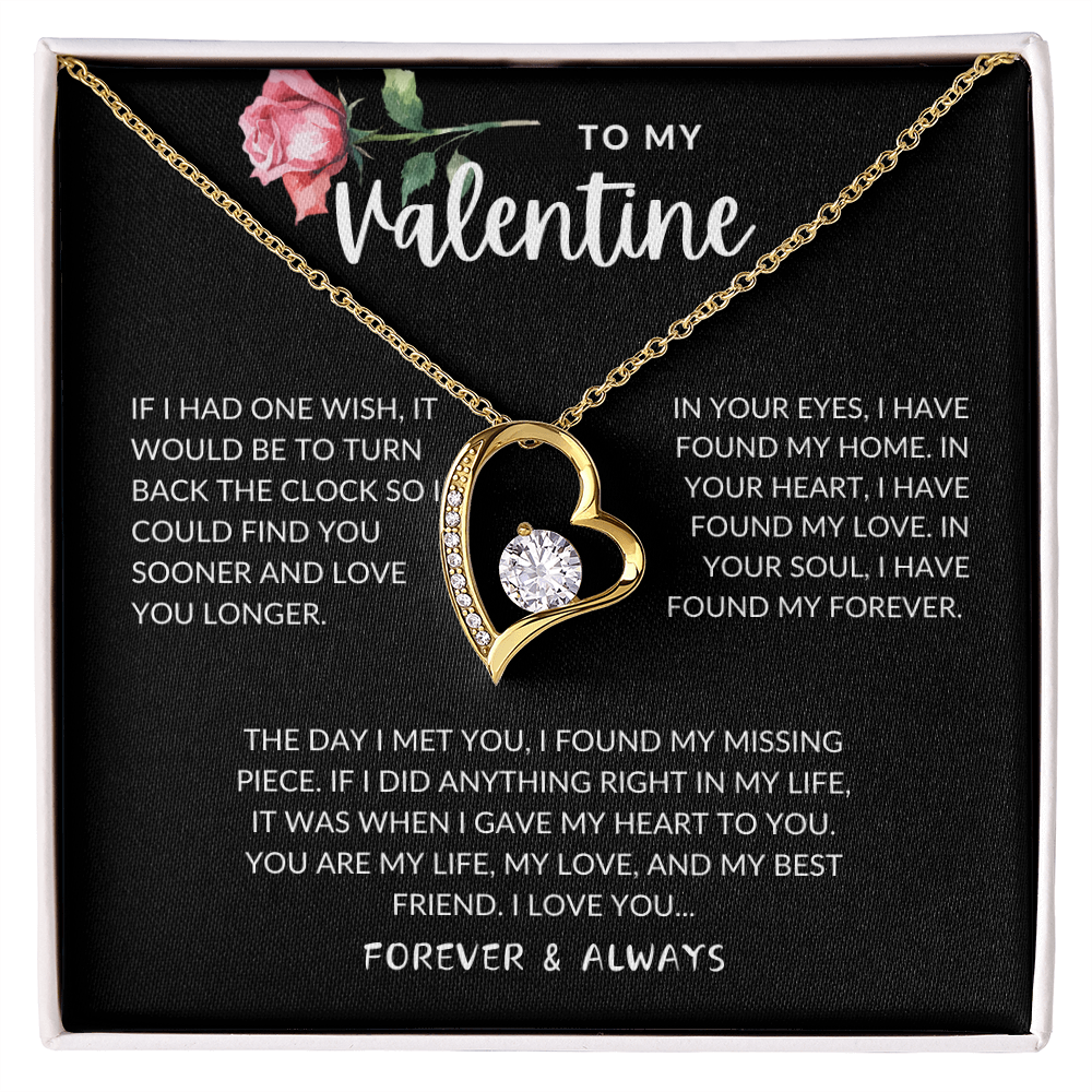 To My Valentine Forever Love Necklace