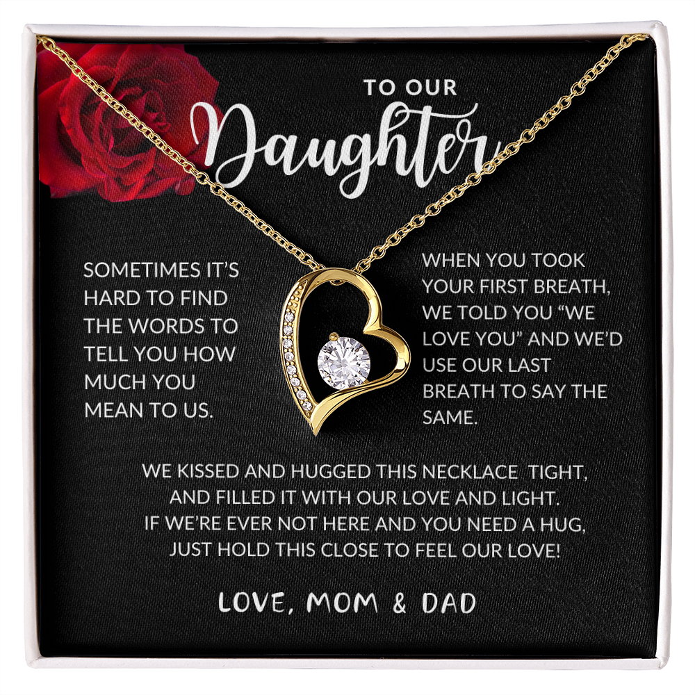 Daughter Forever Love Heart Necklace