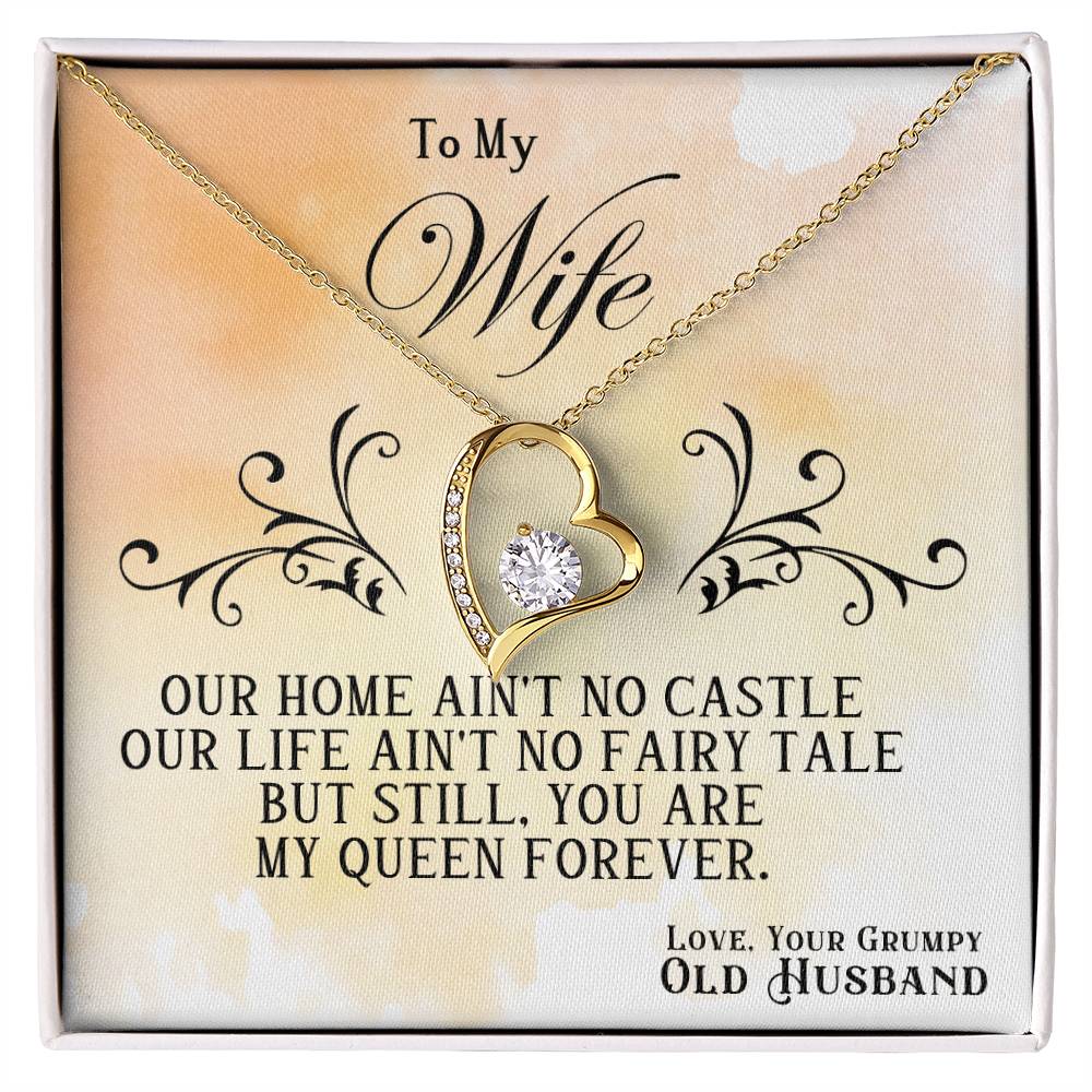 You're My Queen Forever Heart Necklace